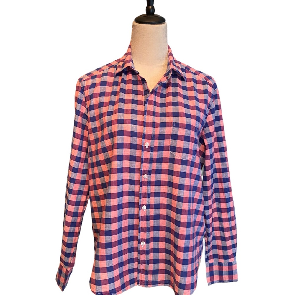 Frank & Eileen Womens Small plaid casual long sleeve blouse.